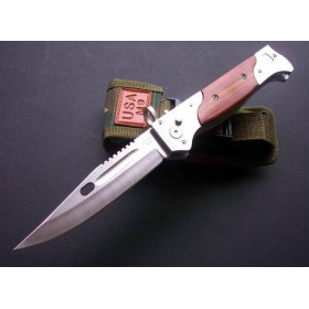 WHITE BLADE M9 SMALL SIZED FOLDING BLADE KNIFE CAMPING KNIFE SURVIVAL KNIFE  UDTEK00677